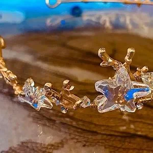 Accessories | Iridescent Crystal Starfish Tiara Golden Reef 